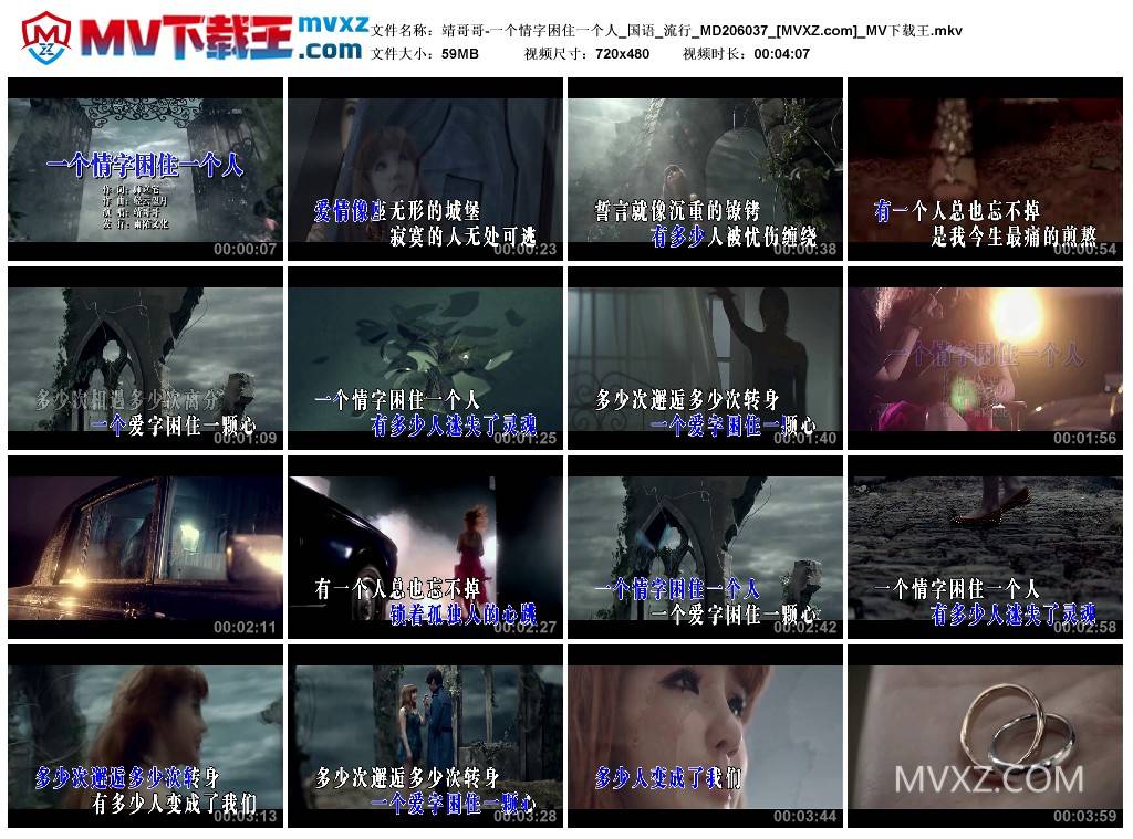 靖哥哥-一个情字困住一个人_国语_流行_MD206037